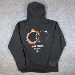 The Rose Dawn To Dusk Dual Tour Zip Up Hoodie Size Large Black K-Pop Band Merch